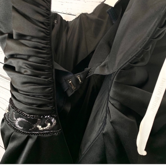 David's Bridal Long Strapless Elegant Dress - Picture 5 of 5